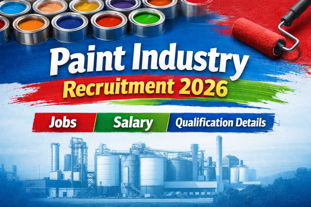 Paint Industry Recruitment 2026