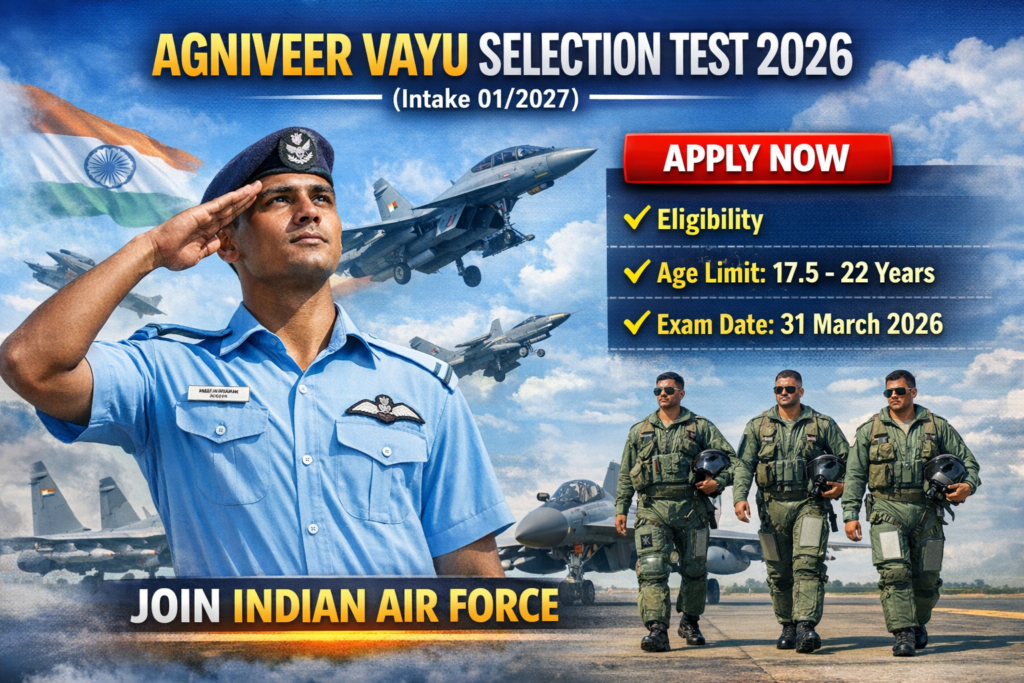 Indian Air Force Agniveer Vayu Selection Test 2026 – I