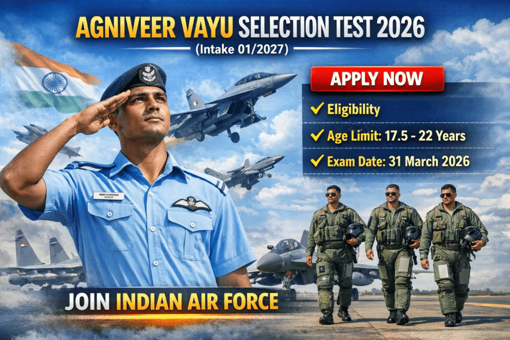 Indian Air Force Agniveer Vayu Selection Test 2026 – I