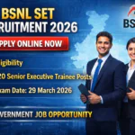 BSNL SET Recruitment 2026 –Apply Online Now