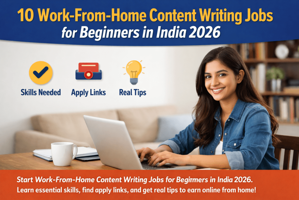 10 Content Writing Jobs for Beginners in India 2026