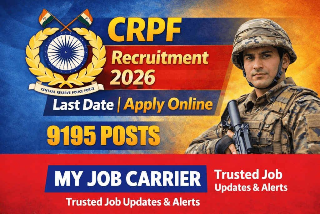 CRPF Constable Tradesman Recruitment 2026